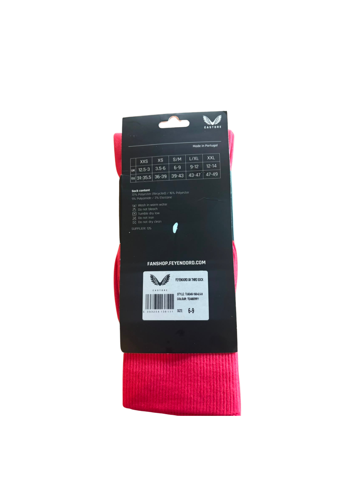 Feyenoord 3rd Keeper Voetbalsokken Roze BNWT (36-39 & 39-43) (10/10)