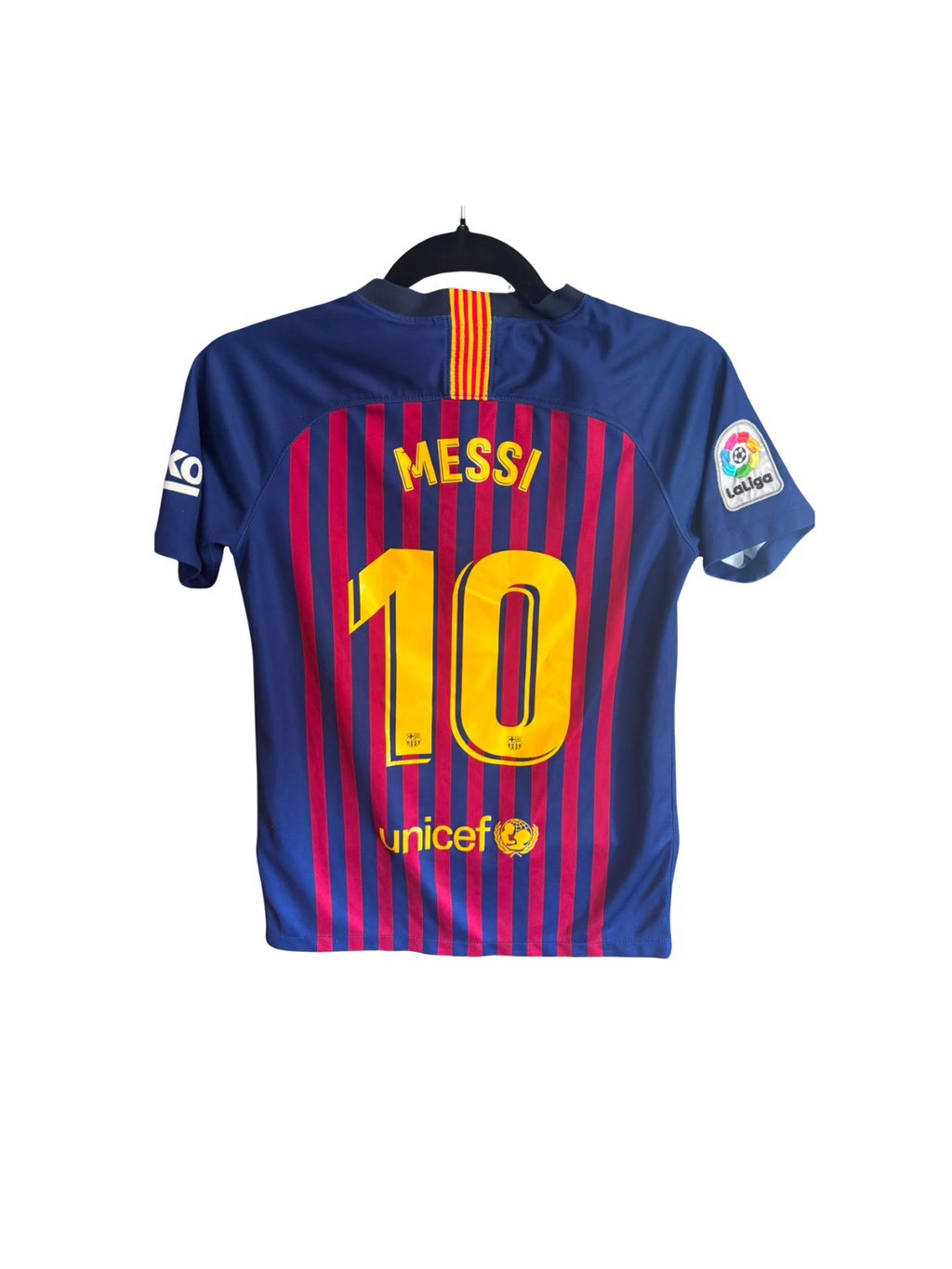FC Barcelona Thuisshirt 2017-2018 #10 Messi Kids (152) (7/10)