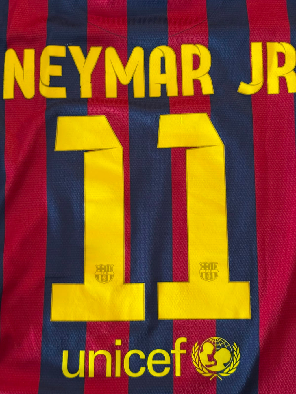 FC Barcelona Thuisshirt 2013-2014 #11 Neymar Kids (152) (9/10)