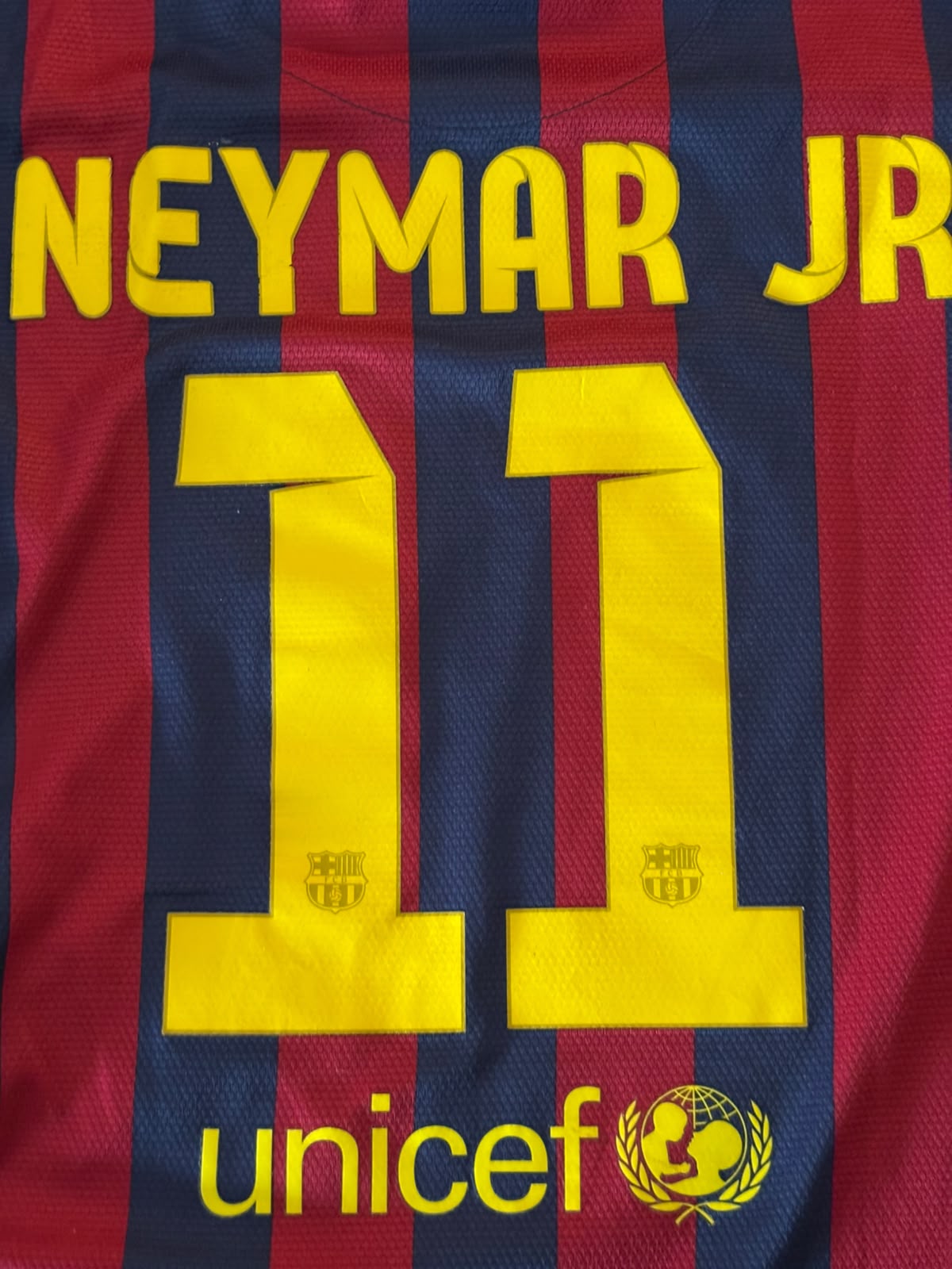 FC Barcelona Thuisshirt 2013-2014 #11 Neymar Kids (152) (9/10)