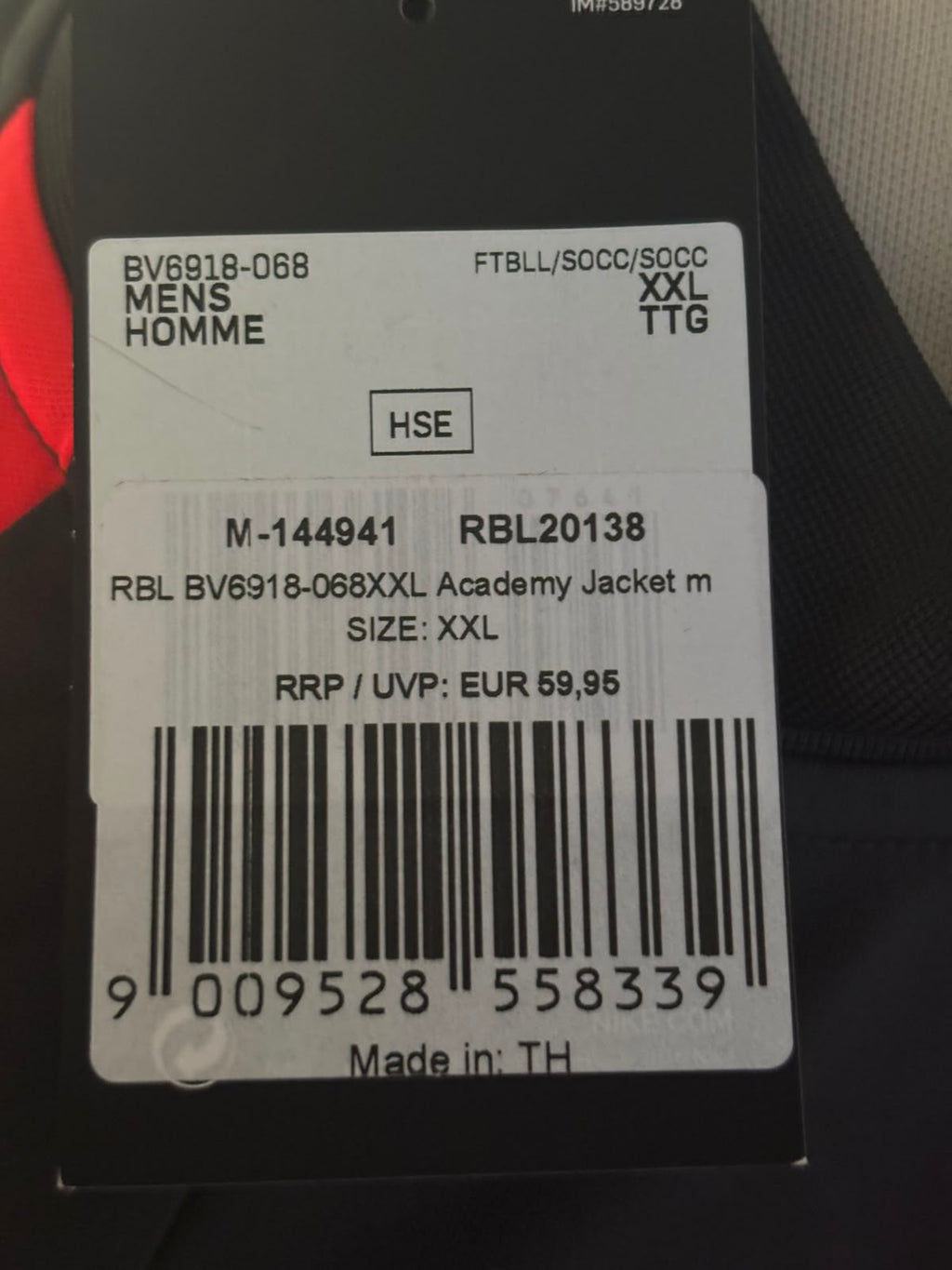 RB Leipzig Trainingsjas 2020 BNWT (2XL) (10/10)