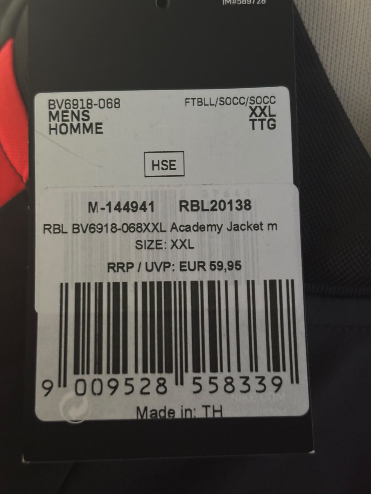 RB Leipzig Trainingsjas 2020 BNWT (2XL) (10/10)