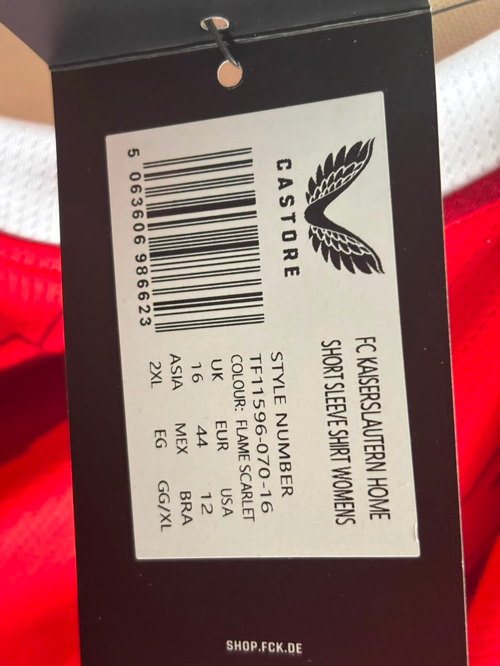 1.FC Kaiserslautern Thuisshirt 2025-2026 BNWT (S/M) (10/10)