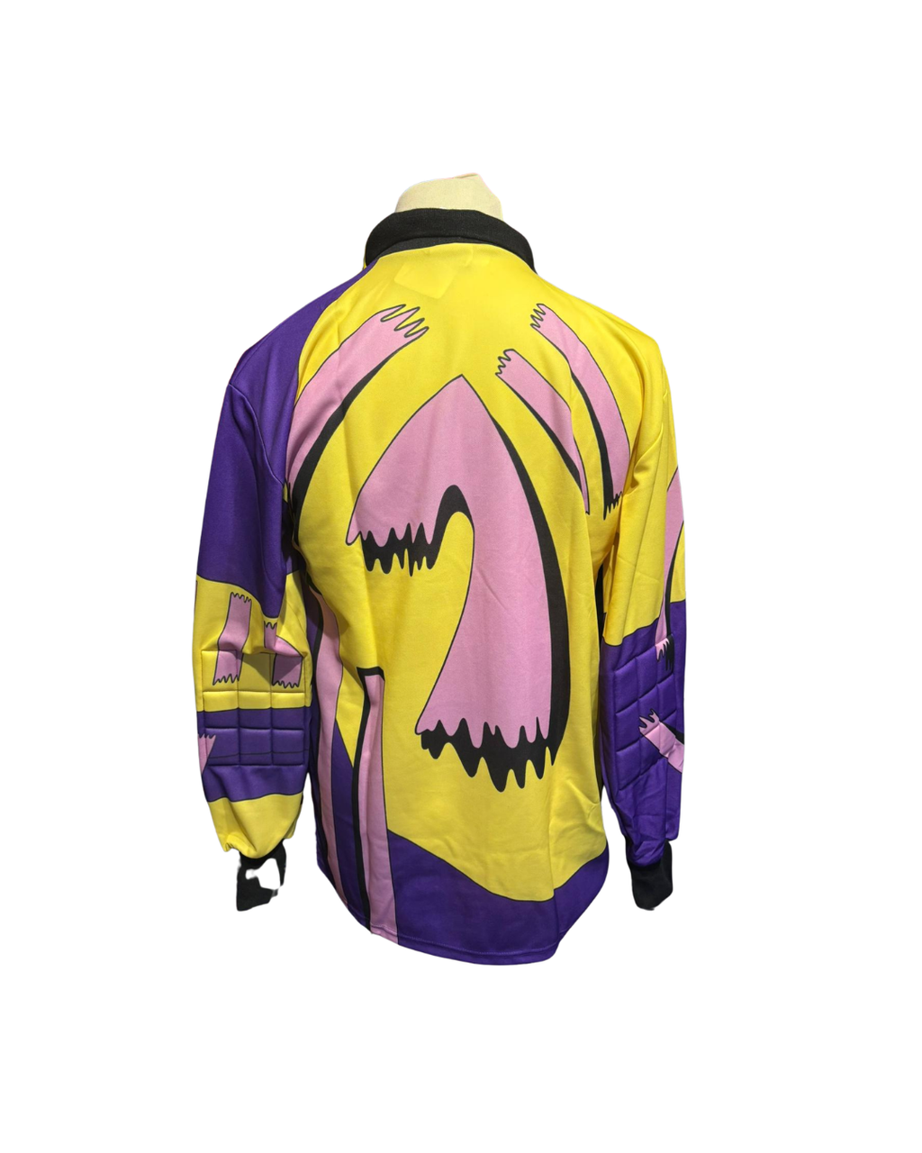 Uhlsport 90s Vintage Keepershirt Geel/Roze (L) (10/10)